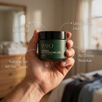 Hair Atelier Gummy Professional Hair Gel held in hand lifestyle view
