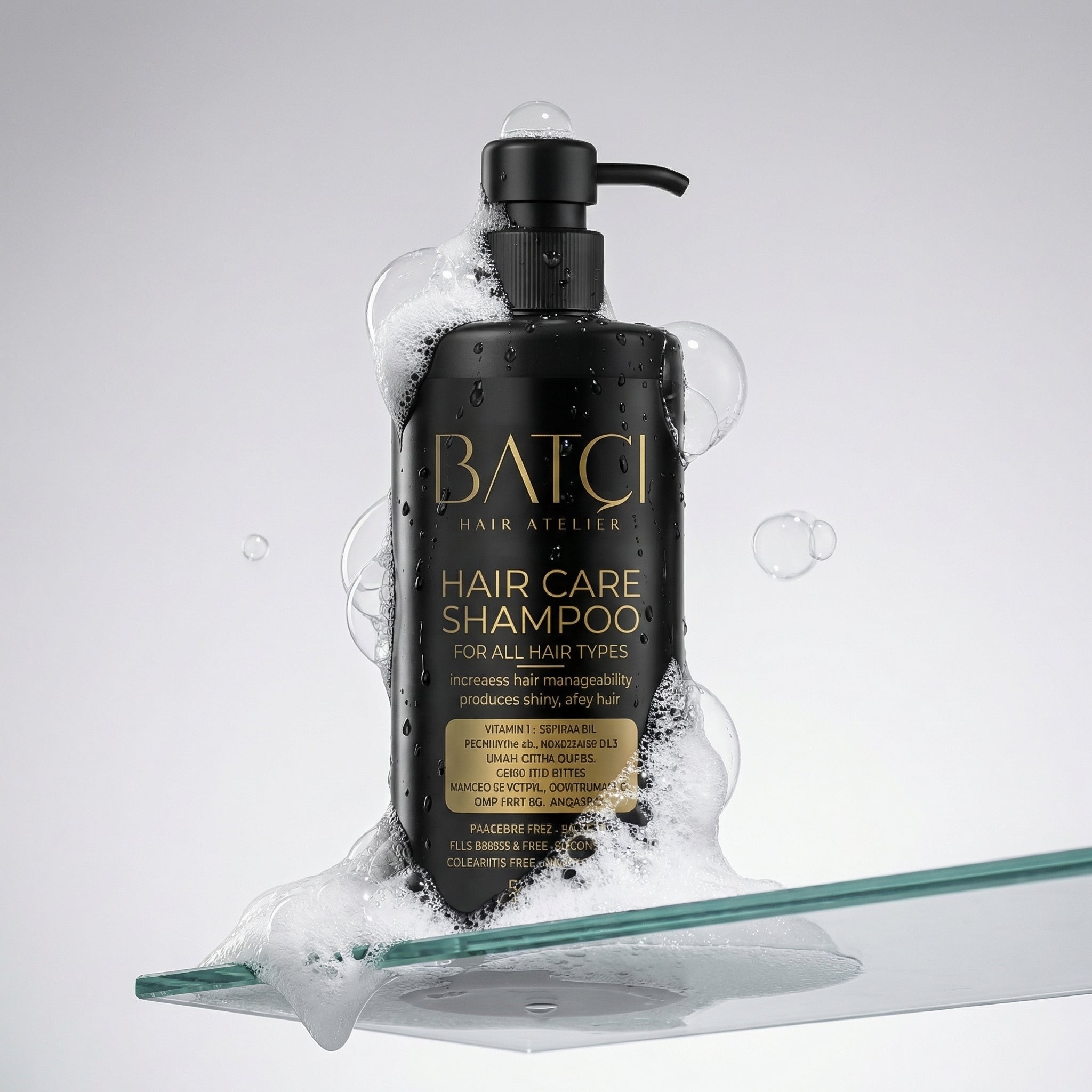 Hair Atelier SLES Free Shampoo with water splash for deep hydration and cleansing