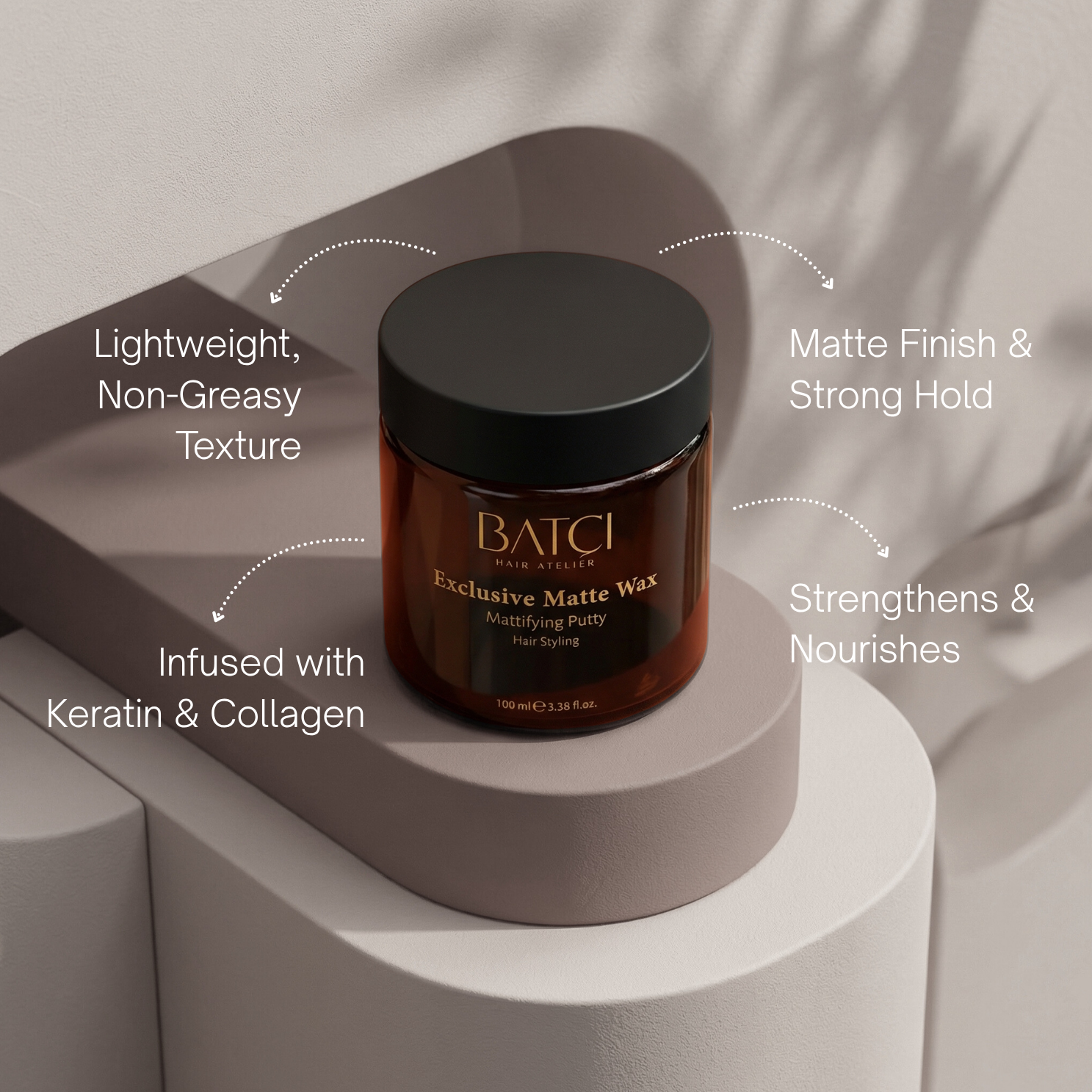 Hair Atelier Exclusive Matte Wax for long lasting hold and matte finish hairstyle