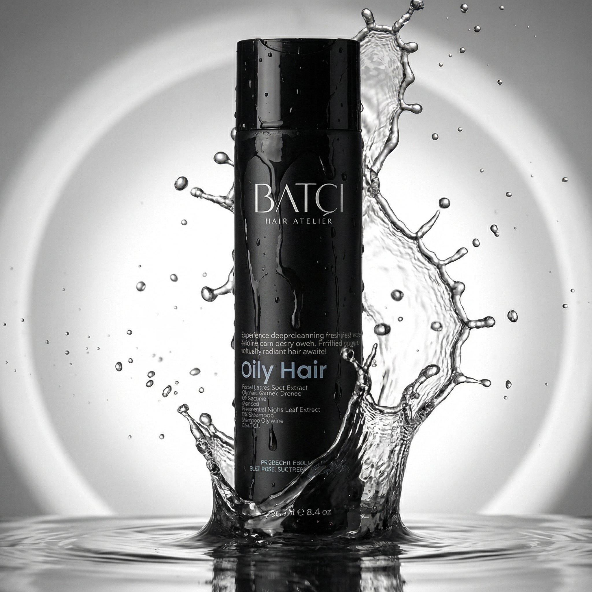 Hair Atelier Oily Hair Shampoo with water splash for deep cleansing and oil control
