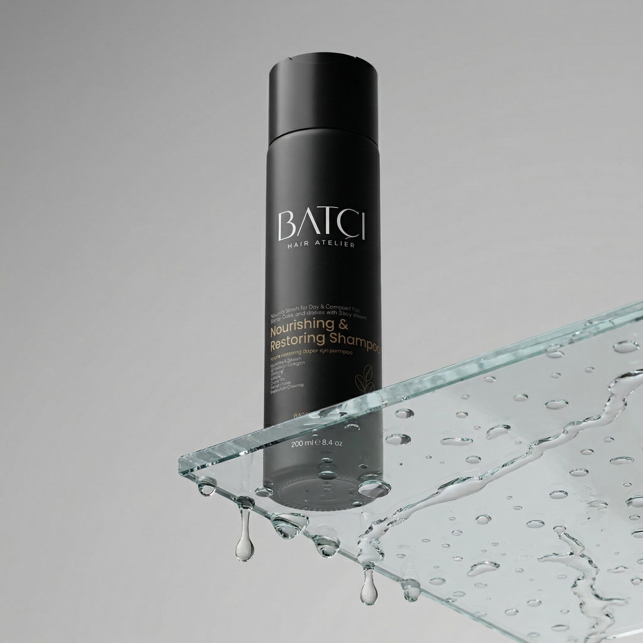Hair Atelier Nourishing and Restoring Shampoo with water splash hydration