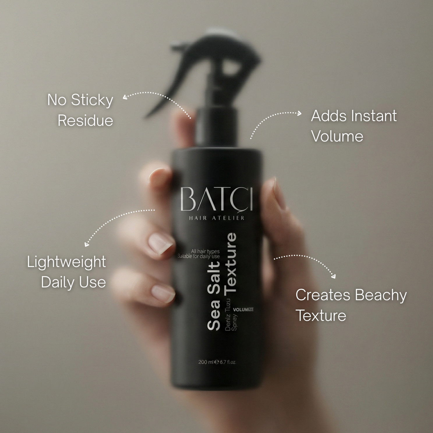 Hair Atelier Sea Salt Texture Spray for messy textured hairstyle and volume boost