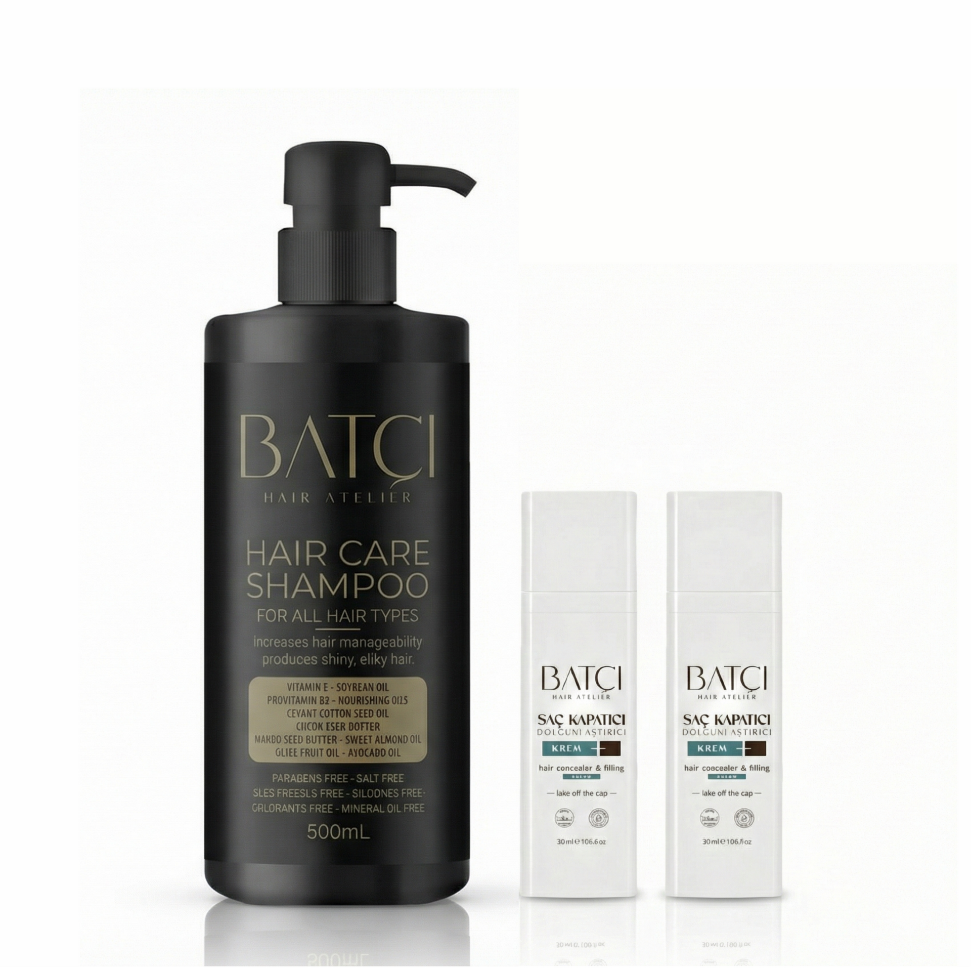 Batci hair Concealer and filling cream 30 Ml -  2/ Hair Shampoo SLES Free