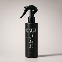 Front view of Batci Hair Atelier Sea Salt Texture spray bottle.